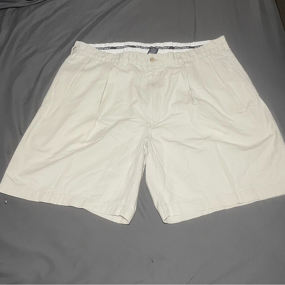Polo Golf Shorts Mens Size 38 Beige Golf Ralph Lauren Activewear Casual Outdoors